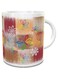Impress Ceramic Coffee Mug with Rainbow Butterfly Design (White)