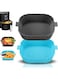 RKINC Silicone Air Fryer Liners, [2 Pack] Air Fryer Silicone Reusable Liners Square, Food Safe Air Fryers Oven Accessories, Replacement of Parchment Liner Paper, Silicone Baking Tray Pots