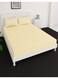 Deep Fitted Bed Sheet +2Pcs Pillow Covers, King/Queen/Double/Single Sizes, Color Cream, Depth 30cm