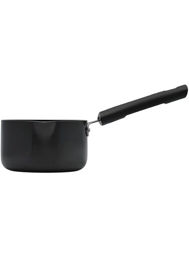 Raj Black Aluminum Anodized Nonstick Saucepan Black, 18 cm, BBAS11, Tea Pan , Boiling Pan , Curry Pan , Milk Pan