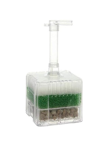 B&amp;K PET Shop Square Sponge Filter Fish Tank Corner Filter with Triple Filtration Water Pump