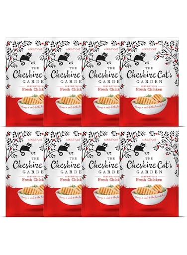 The Cheshire Cat's Garden Fresh Chicken Wet Cat Food Box 8x85G