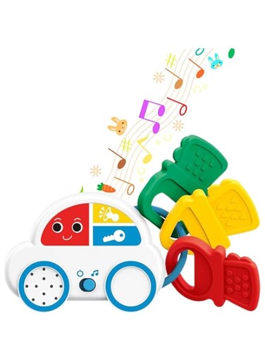 Baby Montessori Sensory Learning Toys- Infant Toddlers Travel Activities Musical Teething Early Development Toys for Babies 0 3 6 9 12 18 Months - Newborn Shower Gifts for 1 2 3 Year Old Boys Girls