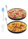 THE WHITE SHOP Large 8 Inch Non-Stick Omelette Ring Set, 2 Packs, Stainless Steel, Foldable Silicone Insulated Handle, For Pancake, Omelette, Hash Browns, Sausage Patties, Corn Bread