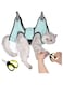 JDMYCYCQXF Cat Grooming Hammock Harness, Cat Holder for Grooming with Cat Nail Clippers/Trimmer,Nail File (Size:XS)
