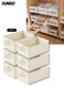 6 Pcs Wardrobe Clothes Organizer, Foldable Clothes Storage Box Organizer, Visible Drawer Organizers Wardrobe Clothing Organizer, Washable Drawer Box for Clothing, T-Shirt, Pants, Toys &amp; Books