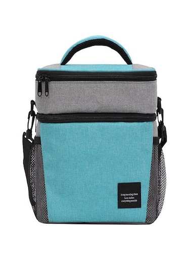 Insulated Lunch Bag with Adjustable Shoulder Straps, 8L Double Zipper Wide Open Lunch Tote, Leak Proof Cooler and Warm Insulated Hot Lunch Bag for Office Camping Hiking School Picnic Beach (Green)