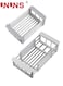 Dish Rack,Extend Kitchen Sink Drain Basket,Retractable Dish Drying Rack,Stainless Steel Strainer Telescopic Drain Basket,Draining Bowl Rack,Over Sink Drainer For Washing Dishes,Fruits,Vegetables