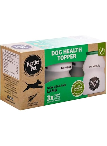 Earthz Pet New Zealand Lamb, Health Topper for Dogs (3x35ml)