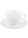 Shallow Bone China Tiffany Cup And Saucer Set, White, 80ml, Jx113-C002-01