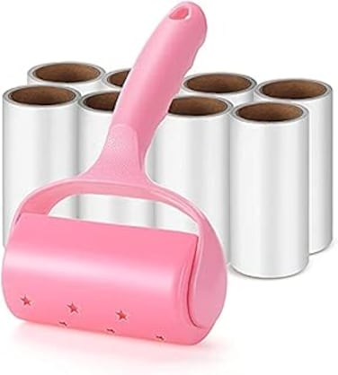 أخرى Lint Roller Super Sticky Pet Epilator Kit Sticky Fluff Roller (With 8 Refills) Suitable for Pet Hair Clothes Carpet Car Seat Dust and Sticky Fluff Brush With Cover