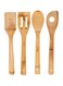 Wooden Spatula &amp; Spoon Set, Mixing Shovel, Natural Wood Kitchen Utensils for Cooking Baking Serving