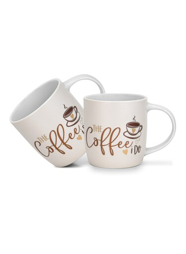 2-Piece Mugs 310ml The Coffee I Do Coffee Mugs Set Couple Mug Valentines Day, New Bone China with Non Slip Bottom Coffee Cups for for Tea, Coffee, Present For Her/Him, Surprise Gift For Heart Day