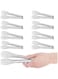 8 Pack Kitchen Tongs, Buffet Tongs, 7-Inch Stainless Steel Serving Tongs, for Food, Salads, Grilling, Buffets &amp; Kitchen, Safe Design with Smooth Edges, High Strength and Lightweight