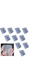 Adhesive Wall Hooks, 10-pack, Transparent Reusable Waterproof Stickers, Strong Hanging