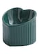 HCHLQLZ Dark Green ceramic Raised Cat Bowls, Tilted Elevated Food or Water Bowls, Stress Free, Backflow Prevention, Dishwasher and Microwave Safe, Lead &amp; Cadmium Free