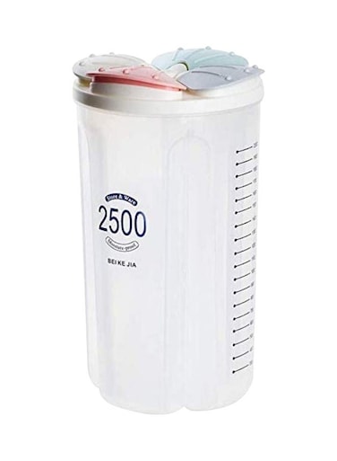Airproof Seal Jar Large Food Container Multicolour 2500ml