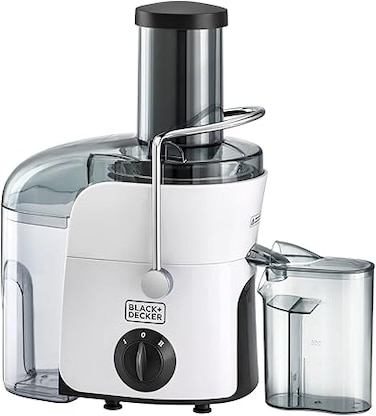 Black &amp; Decker Juicer Extractor, 800W Power with Copper Motor, 500ml Juice collector, 1.5L Large pulp container, 2 Speed Control, Easy to Clean, Perfect for Healthy Living, JE780-B5