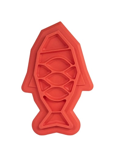 Catstages Planet Dog Fishie Fun Feed Mat - Slow Feeder Cat Bowl