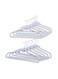 Home Giorgia 10-piece Velvet Suit Hanger with Notches 44.5x23.5x0.5cm - White