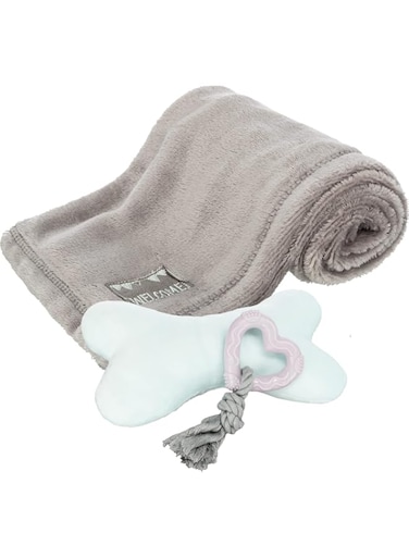 Trixie 3pcs Junior Puppy Set - GREY/70X50CM