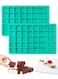Square Chocolate Mold, 40 Cavities Silicone Cube Mold for Chocolate, Candy, Caramel, Ice Cubes, Ganache, Gummy