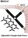 8pcs Adjustable Triangle Quilt Fixers with Metal Clips Bed Sheet Holders Suspenders Mattress Gripper Clips Invisible Safety Fasteners for Secure Bedding and Upholstery