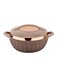 3500ml Stainless Steel Dignity Casserole Insulated Hotpot in Beige and Rose Gold Thermal Food Warmer Serving Dish Container for Dinner Parties Catering and Family Meals