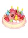 Yangld Birthday Cake Toy Pretend Play Toy Kitchen Set for Girl Boy Wooden Play Food Toy Kids Pretend Food Pretend Play Cake Kitchen Toys Children Wooden Toys