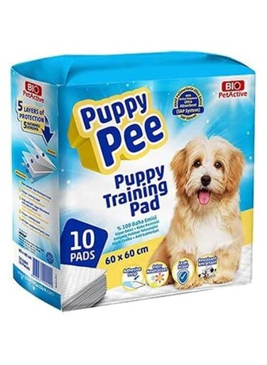 Bio PetActive Puppy Pee 60x60 (Puppy Training Pads) 10Pcs