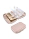 Jewelry Travel Organizer Case for Home Jewelry Organizer Storage, Ring Binder Jewelry Bags Clear Jewelry Rolls Zipper Pouch Bag for Necklaces, Earrings, Rings, Bracelets, Pink
