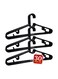 Plastic Hangers, Set of 30, Non-Slip Clothes Hanger for Wardrobe, Closet Storage and Space-Saving Organisation