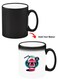 Color Changing Heat Sensitive Ceramic Mug, Image Revealed When HOT Liquid is Added! Brain Milkshake