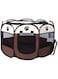 K&amp;H Pet Products KH Portable Foldable playpen Exercise Pen Kennel, Carrying Case for samll Dogs Small Puppies/Cats   Indoor/Outdoor Use   Water Resistant delivery room (S, coffe+white)