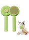 NeoStyle Cat Brushes Self Cleaning,Cat Grooming Brush Tool for Indoor Cats and Dogs,Cat Brush for Shedding,Cat Hair Brush,Gently Removes Loose Undercoat, for Pet Massage (green-Sunflower)