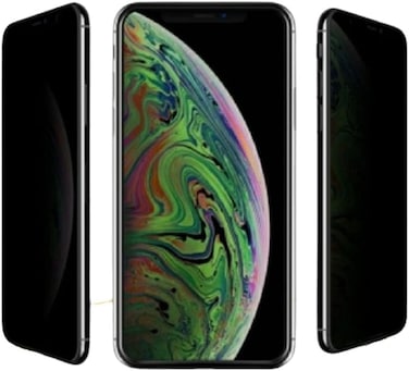 Muzz Apple iPhone XS Max (6.5) Full Cover Black Privacy Tempered Glass Screen Protector For iPhone XS Max Black