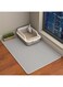 MostNow Cat Litter Mat,35"x24"Cat Litter Trapping Mat,Honeycomb Double Layer Design,Urine and Water Proof Material,Scatter Control,Less Waste,Easier to Clean,Washable (Grey)