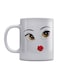 Anime Face Printed Mug White/Red/Black