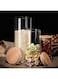 Mash 6-Piece Food Storage Round Glass Jar With Airtight Bamboo Lid (2X700 ML, 2X1400 ML, 2X1800 ML) For Kitchen, Cereals, Pasta, Tea, Coffee, Spices Transparent, TMS-Mixed Jar-3N-1