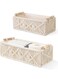 Macrame Storage Baskets, Boho Decor Box, Handmade Woven, Set of 2