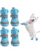 Dog Shoes, Breathable Mesh Puppy Booties for Hot Pavement Walking Pet Sandals, Soft Adjustable Reflective Dog Paw Protectors Boots for Hardwood Floors with Waterproof Non-Slip Soles (Blue, XXL)