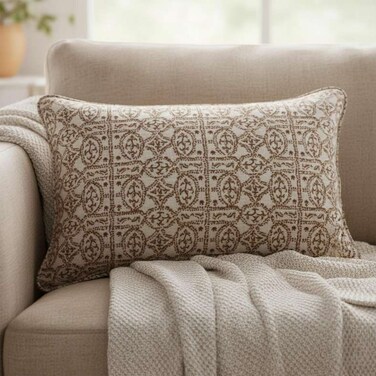 Home Heritage Orienta Down Alternative Cushion - Rust