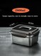 304 Stainless Steel Crisper With Lid Sealed Lunch Box - 2800ML