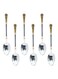 Stainless Steel Creative Tableware Dessert Spoons, Stirring, Mixing, Sugar, Stir, Ice Cream, Cake,Set Of 6