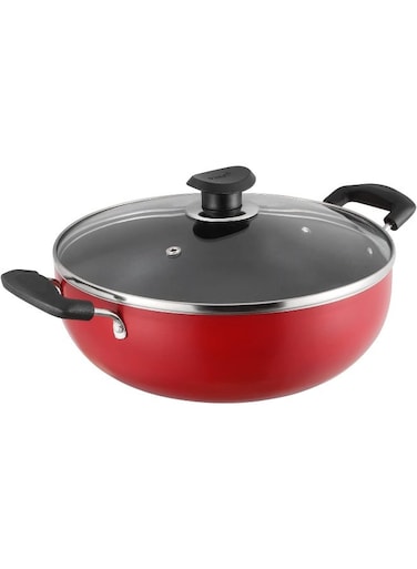 Zest Non-Stick Deep Kadai with Glass Lid- 26 cm, 4.1 L
