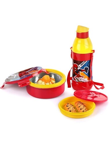 Tiffy Spiderman Gift Set &acirc;&euro;&ldquo; Insulated Lunch Box &amp; Water Bottle for Kids   Leak-Proof, BPA-Free, Easy-to-Carry Tiffin Combo   Ideal for School &amp; Picnics
