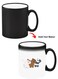 Color Changing Heat Sensitive Ceramic Mug, Image Revealed When HOT Liquid is Added! Bears dance