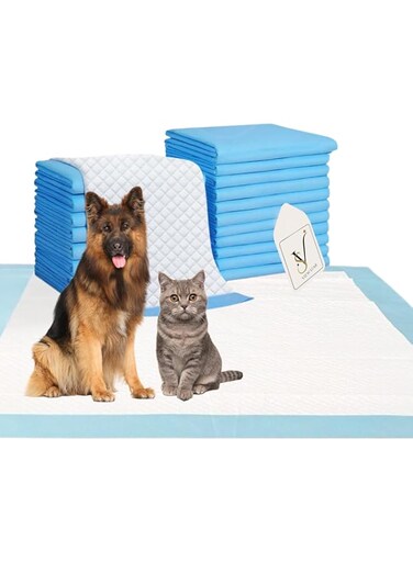 Viewstar 40 pieces Ultra-Absorbent Pee Pads for Pets, Leak-Proof, Quick-Drying, Training Pee Pads for Dogs &amp; Cats, Indoor Use, Extra-Large Disposable Pee Pads for animals, Pet Diapers (60CM x 60CM)