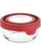 Anchor HockingTrueseal Glass Food Storage Container With Airtight Lid, Cherry, 2 Cup,91844Amz