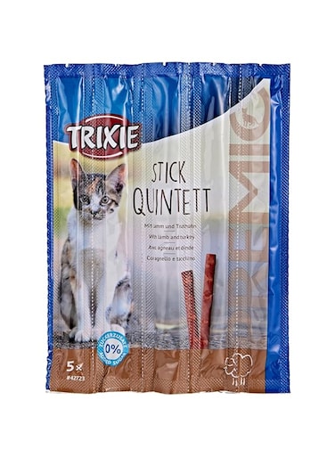 Trixie Premio Stick Quintett Lamb &amp; Turkey Cat Treats 5&times;5g